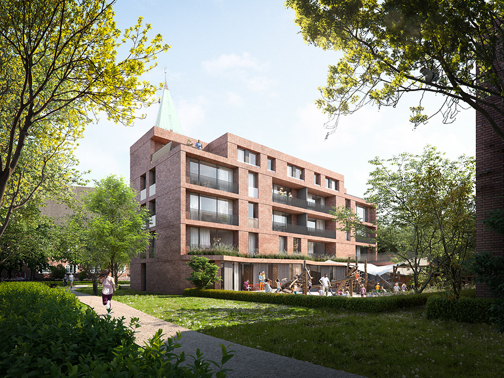 Neubau Wohnen und Kita in Hamburg